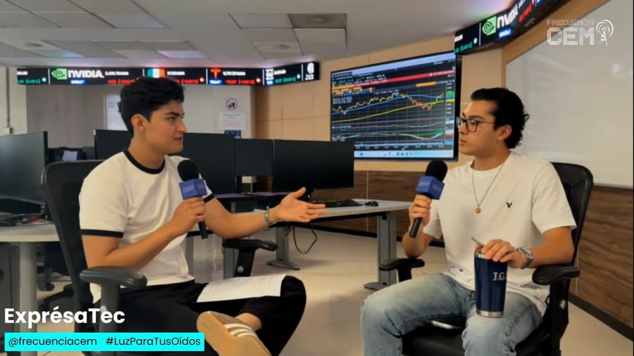 Grabando el podcast del Financial Trading Room