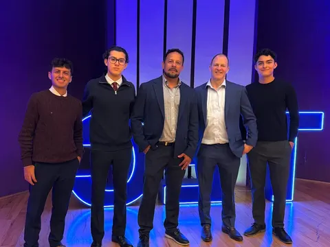 Me with four other attendees on stage, after the session with J.P. Morgan's Chief ETF Strategist
